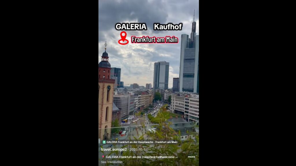 Galeria Frankfurt An Der Hauptwache Tiktok