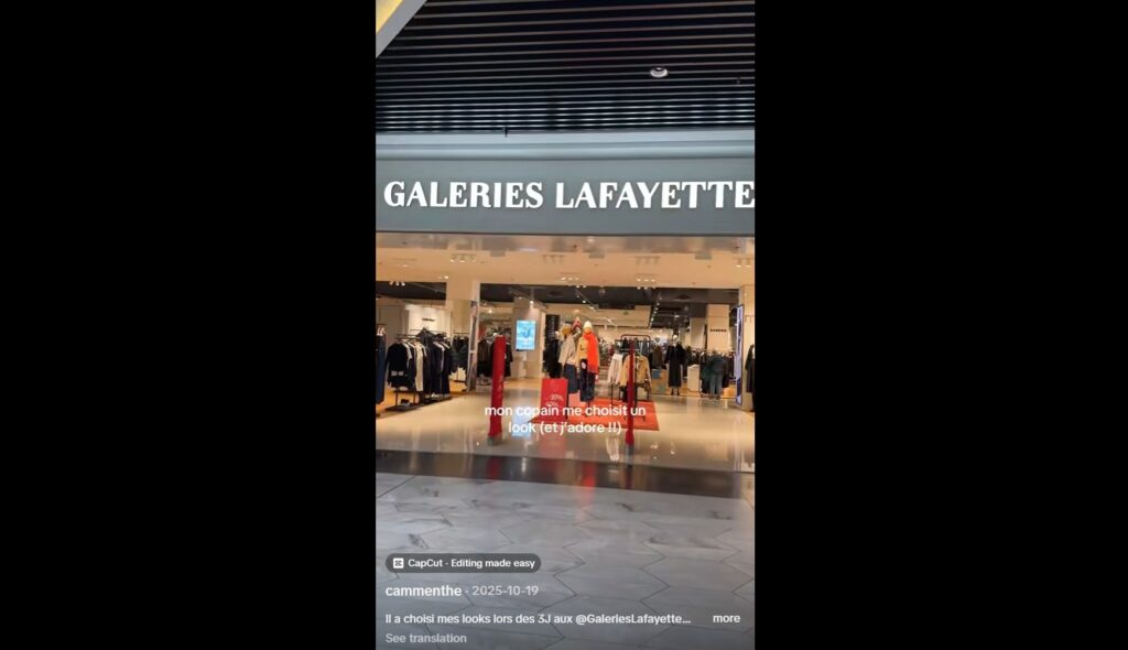 Galeries Lafayette Lyon Part Dieu Tiktok