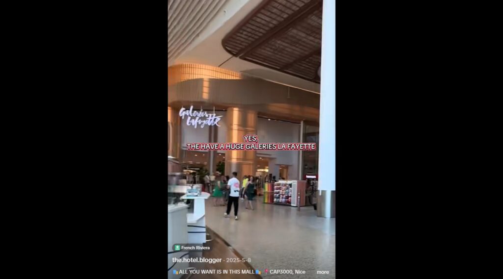 Galeries Lafayette Nice (cap 3000) Tiktok